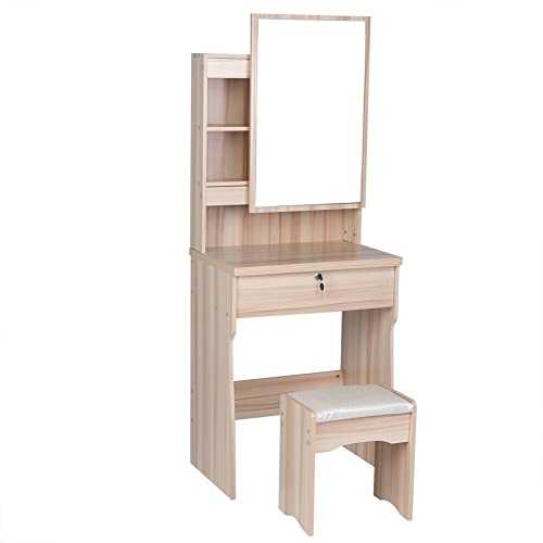 Makeup Desk Makeup Table Eco-friendly Easy Assembly Large Capacity for Bedroom Dressing Tables