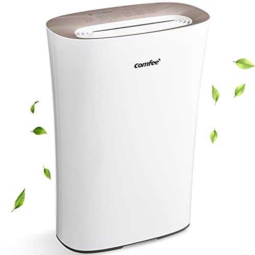 COMFEE' Air Purifier with True HEPA Filter, CADR 210m³/h for Home Large Room 45m², 4 Speeds, 8H Timer & Quiet Sleep Mode, Intelligent Air Cleaner for Allergies, Pollen, Smoke, Odors, Dust & Pet Dander
