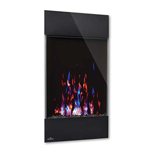 Napoleon Allure Vertical 32 Electric Fireplace (81 cm) - Premium Fire, Fireplace with Heating and LED Flame Effect, Electric Fireplace, Electric Fireplace, Wall and Built-in Fireplace
