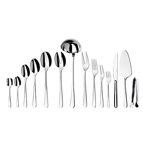 71 Piece Fine Cutlery and Serving Set - 'Vienna' - Chromium Nickel Stainless Steel Silverware Set by Berndorf (71pc)