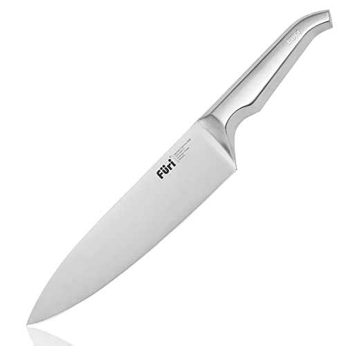 Furi PRO Cook's Knife 8" Japanese Stainless Steel Ultra Sharp Blade Every Day Kitchen Knife (Colour: Silver), Quantity: 1 pc