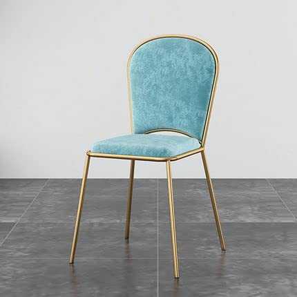 KINGXH Soft Nordic Dining Chair Modern minimalist Home Bedroom Tea Shop Cafe Chair chairs dining room modern (Color : Light blue)