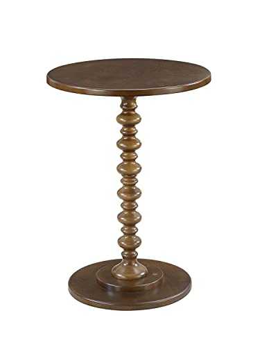 Convenience Concepts Palm Beach Spindle Table, Recycled Material, Espresso, 17.75 in x 24 in