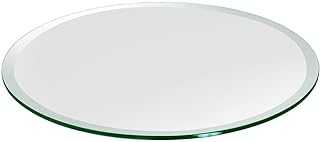 LOKKER 10mm Toughened Glass CIRCLE Table Top for Dining - Kitchen - Garden glass table topper 300mm-1200mm diameter (900mm)