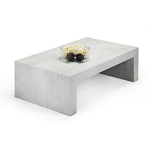 Mobili Fiver, Coffee table, First H30, Grey Concrete, Laminate-finished, Made in Italy