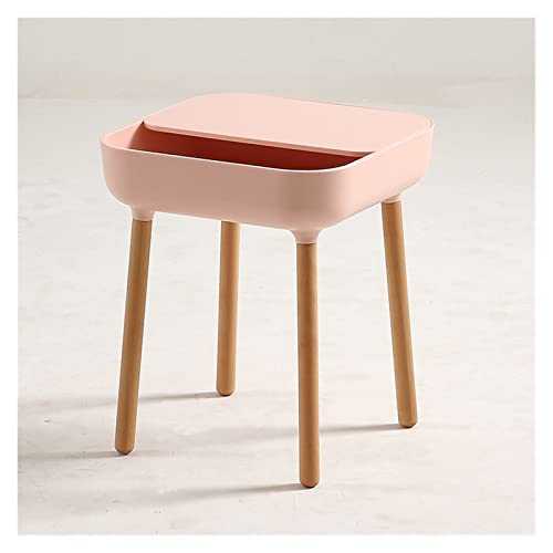 kaijunshop End Tables Simple Ins Combination Coffee Table Square Small Apartment Nordic Home Living Room Coffee Table Side Table (Color : Pink, Size : 40 * 40 * 47cm)