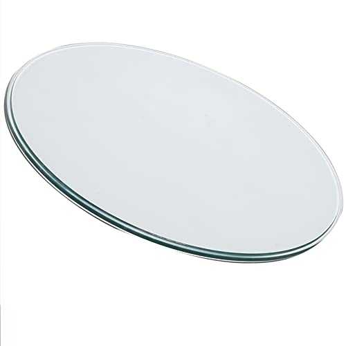 Table Top Tempered Glass Round High Strength Round Table Glass Duck Beak Edging, Kitchen Dining Table Top Smooth and Wear-Resistant (16/18/20/22/24/26/28/30/31INCH) Round Table Top