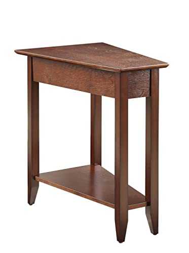 Convenience Concepts Modern Wedge End Table, Wood, Espresso, 16 in x 24 in