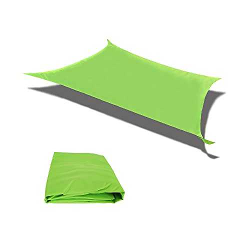 NAWEN Sun Shades Sail Waterproof, Backyard Waterproof Outdoor Yard Garden Patios Party Sunscreen Awning Canopy 98% UV Block Cool Area (2.5m x 2.5m, Square) (Green)