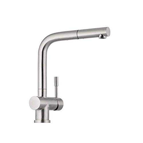 Franke Kitchen Systems – Solid Stainless Steel Faucet Tap Faucet Atlas with Removable Spout, Single Lever, High Pressure Mixer with Pull-Out Spray