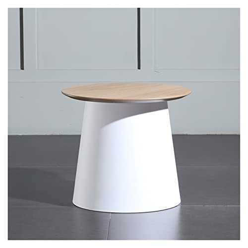 Side End Table Coffee Table Set,Modern Minimalist Coffee Table, Round Small Apartment Nordic Home Tea Table,Living Room Round Table Couch Table (Color : White)