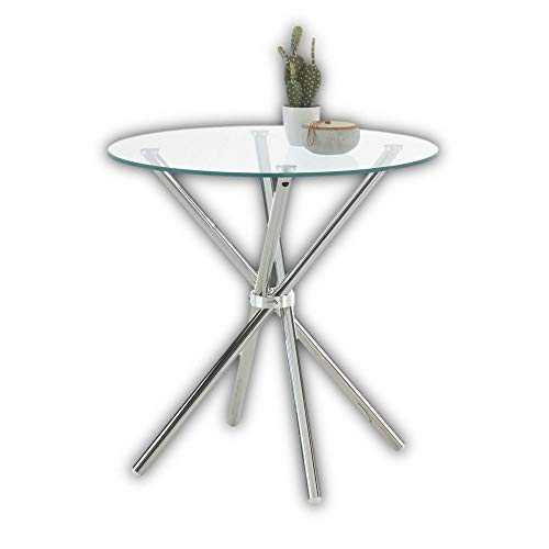 Stella Trading Sprint Glass Dining Table Space-Saving