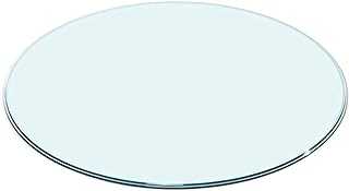 KEppd High-definition Transparent Glass Dining Table Round Tempered Glass Table Top, Selected Thicker Materials/reinforced Load-bearing, Suitable For Coffee Table/dining Table