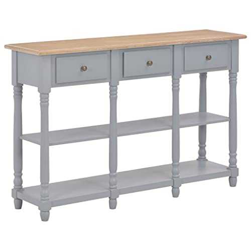 Furniture,Tables,Accent Tables,End Tables,Console Table Grey 120x30x76 cm MDF,