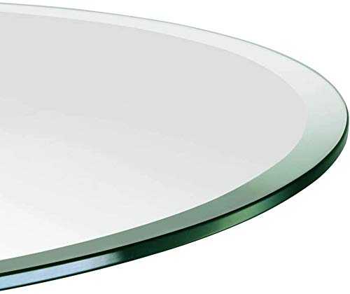 LOKKER 10mm Toughened Glass CIRCLE Table Top for Dining - Kitchen - Garden glass table topper 300mm-1200mm diameter (900mm)