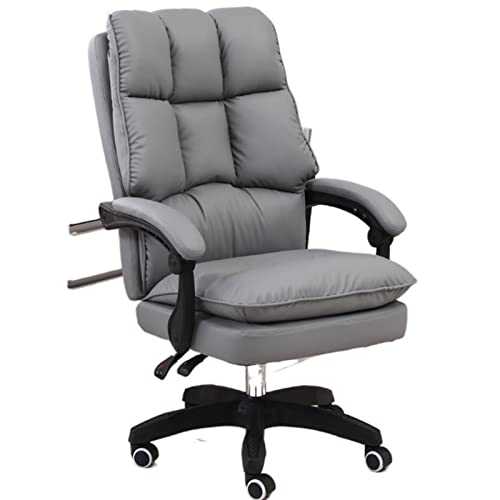 AQQWWER Computer chair Office Chair Recliner With Footrest Computer Gaming Chair Gaming Chair Bedroom Study Chair Pink Grey Black (Color : 3)