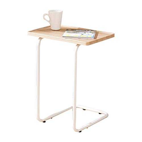 End Table - Couch Table for Coffee Side Table Sofa End Tables for Living Room C Shaped end Table for Small Space Laptop Table Snack Table for Coffee
