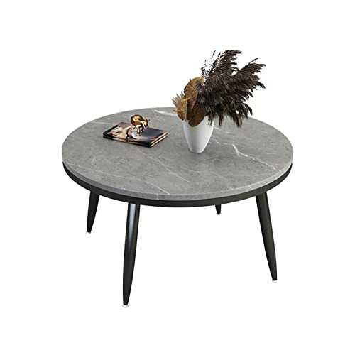 Side End Table Coffee Table Modern Minimalist Living Room Small Round Table Home Small Apartment Round Coffee Table Couch Table (Color : Gray)