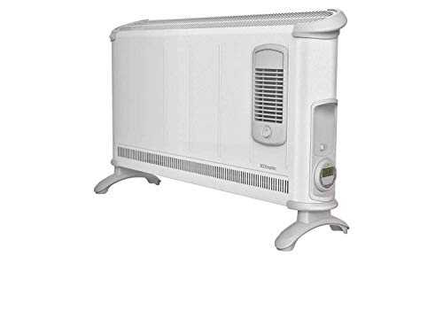 Dimplex 3kW wall mountable convector heater with thermostat, turbo fan and 7 day electronic timer, X-091376