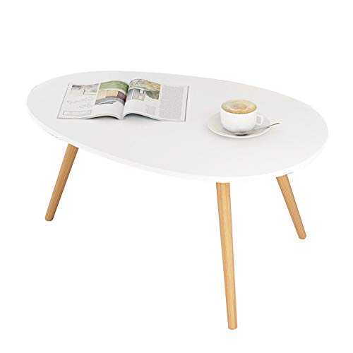End Table Casual Coffee Table Creative Talk End Table Double Oval Side Table In Living Room For Working Writing Home Office Furniture (White) for Living Room Office Bedroom Furniture