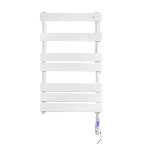 Wall-Mounted Bathroom Flat Radiator Heated Towel Rail Electric Towel Warmer Anthracite Thermostatic Perfect for Towels Laundry Airer Rack Clothes,Right line-785mm*500mm