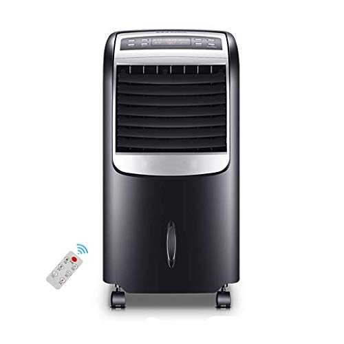 XPfj Air Cooler for Home Office Black Heating And Cooling Air Conditioner, Evaporating Air Purification Humidification Timing Mobile Household Air Cooler Portable Air Conditioner (Color : Black)