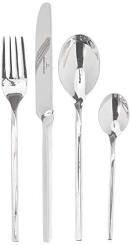 Villeroy & Boch 12-6338-9030 NewWave New Wave Service, 24, Multi-Pieces Cutlery Set MaofFrom High-Quality Stainless Steel for up to 6 People, Dishwasher Safe, Gloss