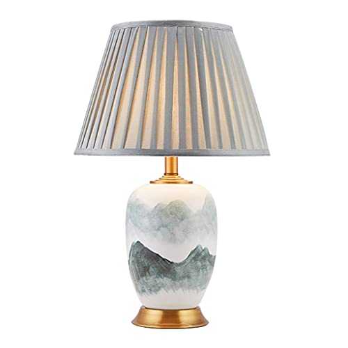 guoqunshop Bedside Lamp for Bedroom Modern And Simple Chinese Table Lamp Ceramic Table Lamp Living Room Coffee Table Decoration Lamp Warm Bedroom Bedside Table Lamp Bedside Desk Lamp