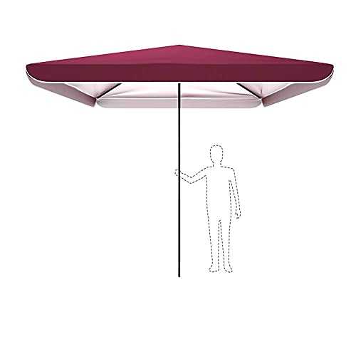 FZYE Commercial Rainproof Parasol Two-in-one Patio Umbrella Outdoor Garden Umbrella Large Square Beach Umbrella Suitable For Swimming Pool Shops 3x3 M