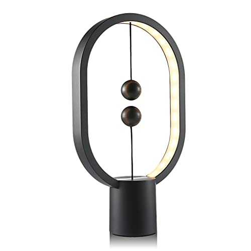 Table lamp USB Rechargeable Mini Balance LED Table Lamp Ellipse Magnetic Mid-air Switch Eye-Care Night Light Touch Control
