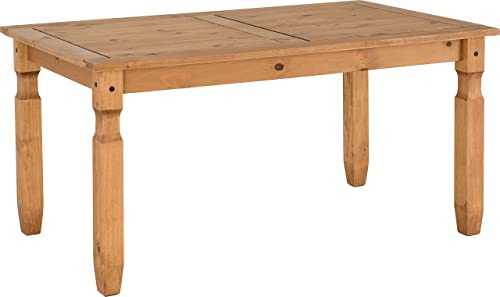 Seconique Corona 5' Dining Table in Distressed Waxed Pine