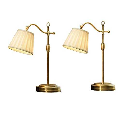 ZZL Minimalist Bedside Lamps Table Lamps Bedside Nightstand Lamps Reading Lamp Bedroom Lamps for Bedroom Office Dining Room Kids Room Night Lamp (Quantity : 2)