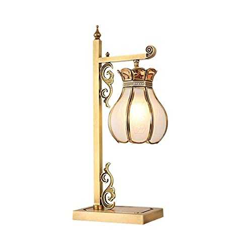 Bedside Lamps Desk Lamps Touch Control Table Lamp Brass Refined Bedside Lamp Desk Lam for Classical Chinese Style Living Room or Room Decoration Table Lamps