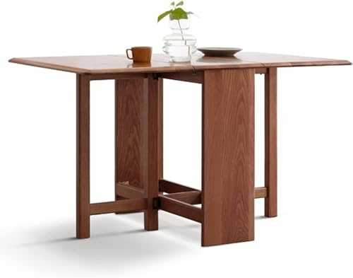 Space Saving Folding Table, Oak Foldable Table Dining Table, Solid Woodrectangular Kitchen Table, Three Forms Of Folding Table for Home Kitchen, 51.2" X 31.5" X 29.5"