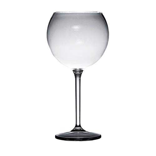 We Can Source It Ltd - Premium Unbreakable Tritan Bar, Copa Balloon Gin Glass - Unbreakable Crystal Clear Plastic - 6 x 23oz (650ml) Dishwasher safe Cocktail Glass
