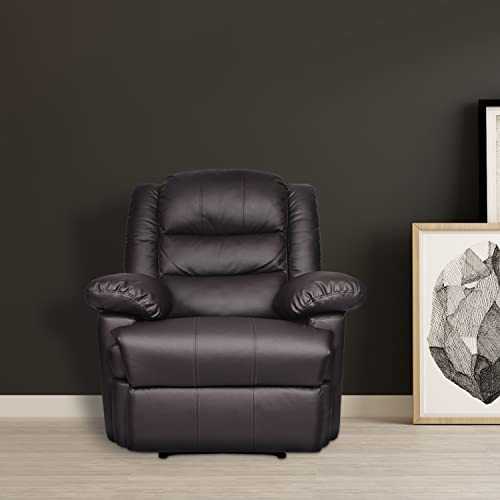 Innotic Recliner Armchair Reclining Chair Sofa Wingback Armchair PU Leather Adjustable Pushback chair for Lounge Gaming Chair Reclining Home Office Living Room Chairs for Reading Sleeping Home Cinema