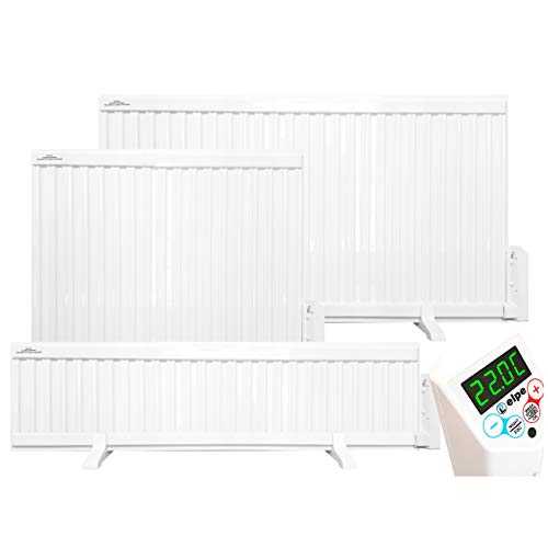 ELPE Oil Filled Electric Radiator Heater Wall Mounted or Portable with LCD Thermostat (2000W - 1140mm x 600mm*)