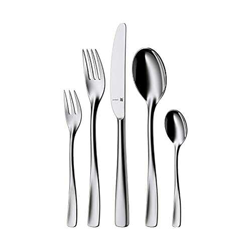 WMF Cutlery set 30-pieces for 6 people Ambiente Cromargan protect stainless steel brushed extremely scratch resistant with inserted blade