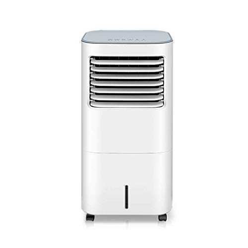 XPfj Air Cooler for Home Office White Portable Air Conditioning Unit Mobile Air Conditioner，for Rooms Offices Up To 30 Sqm 60°Oscillating 7h Timer 10 Liter Water Tank (Color : White)