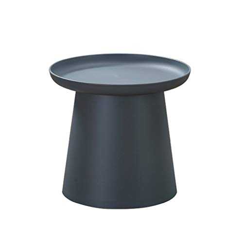 PIAOLING Nordic Round Side Table Living Room Coffee Table Sofa End Table Simple Small Table Creative Plastic Table (Color : Gray)