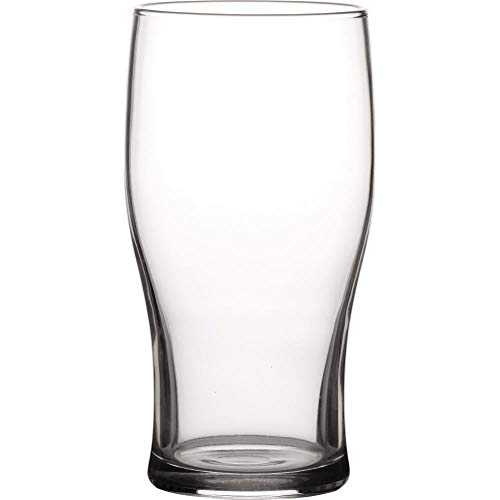 Tulip Toughened 20oz Pint Beer Glass Strong Durable Glass - 12