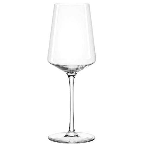 LEONARDO HOME Puccini Riesling Glasses, Set of 6, Dishwasher Safe Wine Glasses, White Wine Goblet with Drawn Stem, Wine Glasses Set, 400 ml, 069540