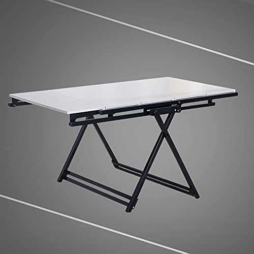 oiakus Multifunctional Shelf, Extendable Dining Table, Folding Dining Table, Deformed Telescopic Bookshelf, Space Saving Convenient Storage Kitchen Table