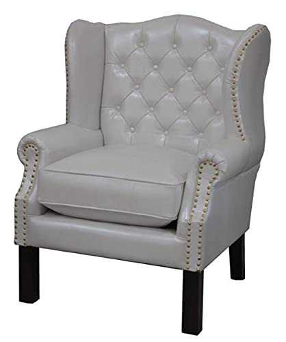 Casa Padrino Luxury Genuine Leather Armchair White 72 x 65 x H. 103 cm - Hotel Furniture - Chesterfield Chair
