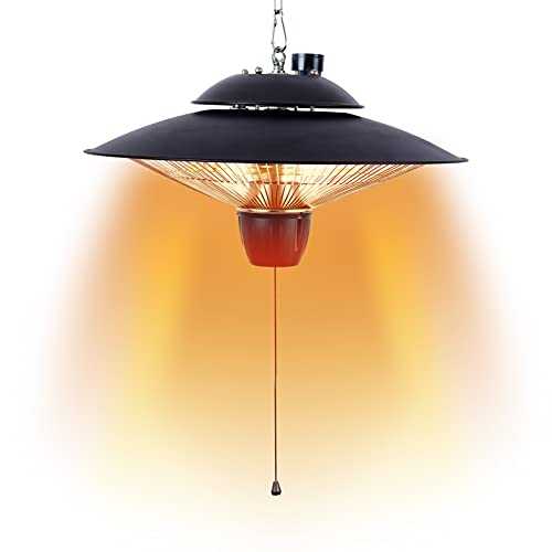 DONYER POWER Garden Heaters Outdoors Patio Heater Halogen Heater Ceiling Mounted, 800W&2000W Greenhouse Infrared Heaters