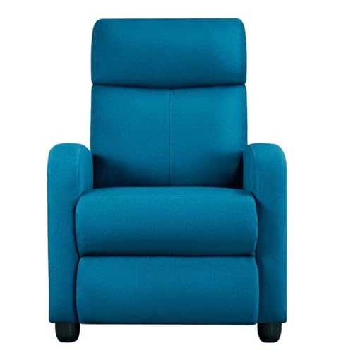 hongyifei2024 Armchair Theater Recliner Chair Footrest Blue Chairs Living Room Single Sofa Chair