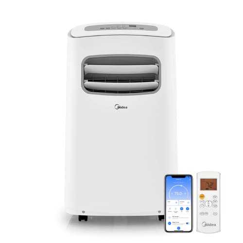 Midea 12,000 BTU ASHRAE (6,500 BTU SACC) Portable Air Conditioner, Cools up to 275 Sq. Ft., Works as Dehumidifier & Fan, Control with Remote, Amazon Alexa & Google Assistant
