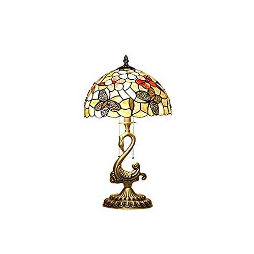 Table lamp Seashell Table Lamp with Solid Brass Bass for Living Room Bedroom House Bedside Nightstand Home Office Family Desk Lamp