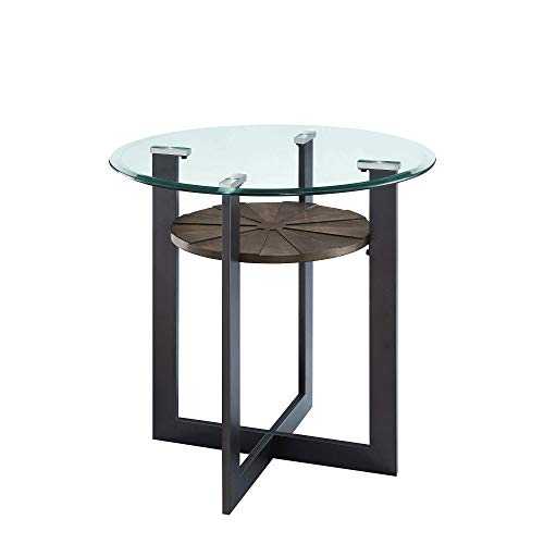 PADMA HOUSE Round Dining Table Tempered Glass Kitchen Table Modern Dining Room Table Modern Coffee Table Thickness 12 mm Diameter 61 cm