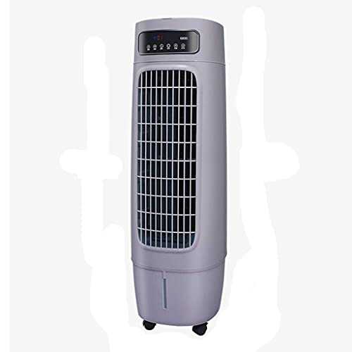 XPfj Air Cooler, household vertical, commercial small water-filled air-conditioner, mobile air-conditioning cooling mechanism (Color : Grey)